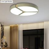 16’/19.5’/23.5’ Macaron Metallic Led Flushmount Light - Warm/White