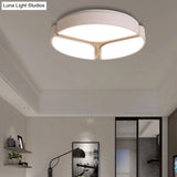16’/19.5’/23.5’ Macaron Metallic Led Flushmount Light - Warm/White