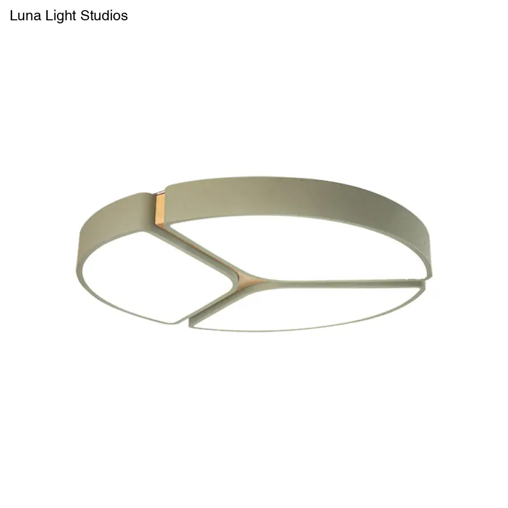 16’/19.5’/23.5’ Macaron Metallic Led Flushmount Light - Warm/White