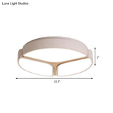 16’/19.5’/23.5’ Macaron Metallic Led Flushmount Light - Warm/White
