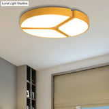 16’/19.5’/23.5’ Macaron Metallic Led Flushmount Light - Warm/White
