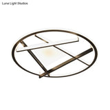 16’/19.5’ Acrylic Ring Led Flush Mount Ceiling Light In Black White/Warm