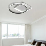 16’/19.5’ Modern White Creative Flush Mount Light Fixture With Warm/White Lighting / 19.5’