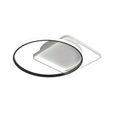 16/19.5 Modern White Creative Flush Mount Light Fixture With Warm/White Lighting