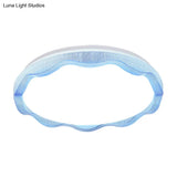 16’/19.5’ Simple Style Scalloped Ceiling Lamp With Acrylic Diffuser - White/Blue/Gold Flush