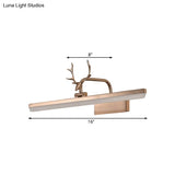 16/22/28 W Rectangular Vanity Mirror Light With Rotatable Acrylic Wall Lighting