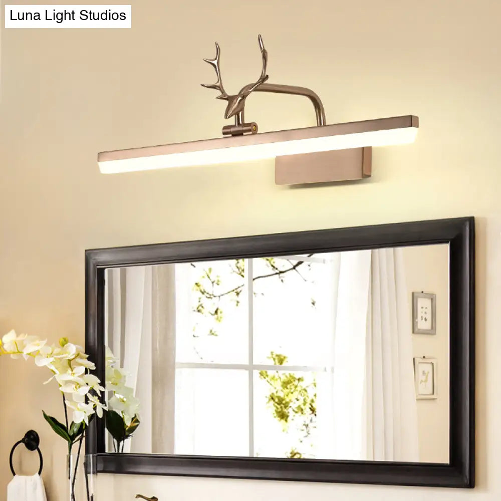 16/22/28 W Rectangular Vanity Mirror Light With Rotatable Acrylic Wall Lighting
