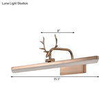 16/22/28 W Rectangular Vanity Mirror Light With Rotatable Acrylic Wall Lighting