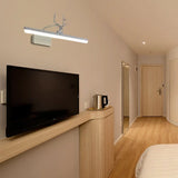 16/22/28 W Rectangular Vanity Mirror Light With Rotatable Acrylic Wall Lighting White / 22