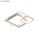 16-35.5’ W Modern White Rectangle Ceiling Light With High Penetrated Acrylic Led - Flushmount In