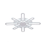 Contemporary Metallic Blossom Flush Mount Led Light In Warm/White - 29.5/34/30.5 Wide