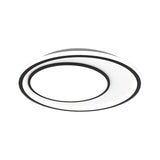 Nordic Led Flushmount Lighting Metal Round Ceiling Flush Mount In Black 16.5/20.5 Width Customizable