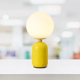 Nordic Glass Night Table Lamp - Global Design Grey/White/Pink Reading Light Cylinder Base