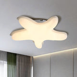 Starfish Flush Ceiling Light: Acrylic Led Fixture For Bedrooms White/Pink/Yellow