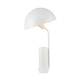Modernist Dome Iron Night Task Lighting 1-Light Black/White/Pink Desk Light With Cylinder Base