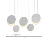 Anna - Moon Shaped Pendant Nordic Metal 3/4/5 Lights Cluster Light
