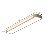Modern Flush Mount Led Ceiling Light With Acrylic Diffuser - White/Warm 19/23/31 Wide