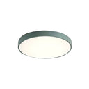 Modern Kids’ Bedroom Ceiling Light: Acrylic Round Flush Mount Green / 12’ White