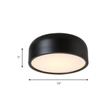 Led Flush Mount Ceiling Light For Modern Bedroom With Acrylic Dome Shade