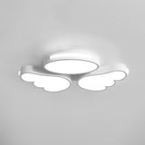 Round Wing Flush Ceiling Light - Cartoon Acrylic Led Flushmount Lighting Bedroom Decor