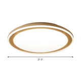 White Led Flush Ceiling Light - Modern & Simple Acrylic Lamp For Study Room Kitchen