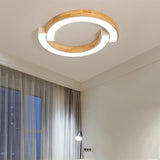 Contemporary Bedroom Ceiling Lamp - 2 - Arch Bridge Design Acrylic Led Light 15’/19’ Width