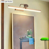 17/23 Traditional Brass Led Vanity Wall Light - Elongated Bathroom Sconce Lamp White/Warm