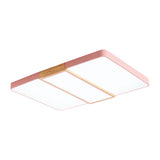 Nordic Acrylic Slim Panel Ceiling Mount Light - Green/Pink/White Ideal For Living Room