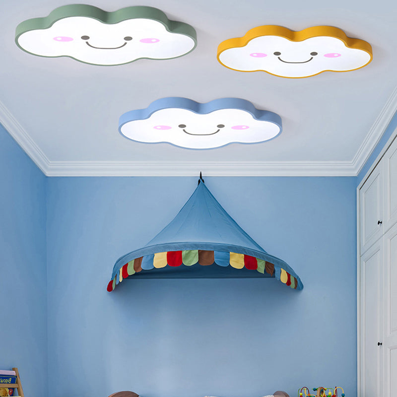 Smiling Cloud Ceiling Light - Childrens Nordic Style Acrylic Fixture