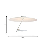 Modern Led Flush Mount Ceiling Light For Bedroom - 19.5/23.5 Wide