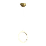 Nordic Acrylic Chandelier - Circular 1/3 Lights Gold Hanging Light Kit For Restaurants