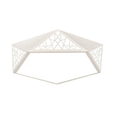 Modern Acrylic Led Ceiling Lamp | Slim Panel Pentagon Flush Mount Child Bedroom