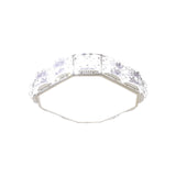 Minimalist Crystal Led Flush Lamp In Black/White: Square/Round Ceiling Mount Light Fixture

Note: