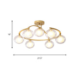 Semi-Ceiling Mount Twist Arm Light With Oval Shade - Contemporary Metal Lamp For Cafes