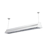 Modern Led Pendant Light With White Metal Shade - Stylish Office Ceiling Fixture