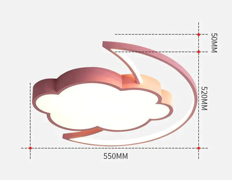 Simple Modern Bedroom Cloud Ceiling Lamp