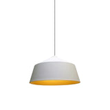 Nordic Style Dome Shaped Pendant Ceiling Light - Metal 1 Black/White Hanging Design