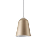 Minimalist Bell Pendant Light - White/Blue/Gold 1-Light Hanging Ceiling Fixture