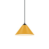 Modern Metal Cone Hanging Light - 1 Pink/Yellow/Green Pendant 12/14/16 Diameter