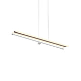 Ultra Thin Acrylic Drop Pendant Led Ceiling Lamp 39’’/47’’ Wide Warm/White Light