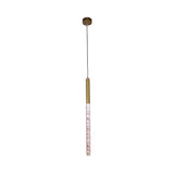 Modern Bubble Crystal Pendant Light - Linear Design Gold Finish Warm/White/Purple Ideal For Bars