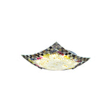 Curved Shell Ceiling Light With Tiffany Mosaic Design And Led - 12’/16’ For Corridor
