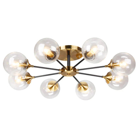 Nordic Light Luxury Glass Living Room Dining Ceiling Lamp