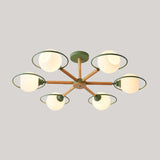 Nordic Style White Sphere Ceiling Light With Frosted Glass Shade - Elegant Dining Room Mount Ring