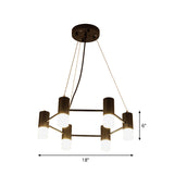 Contemporary Black Metal Honeycomb Chandelier - Ideal Pendant Lighting For Hotel Living Room