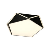 Nordic Led Ceiling Lamp - Pentagon Flush Mount Light With Acrylic Panel