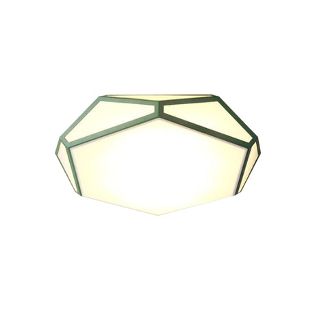 Hexagon Led Ceiling Light In Nordic Candy Colors For Corridors