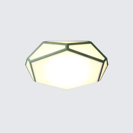 Hexagon Led Ceiling Light In Nordic Candy Colors For Corridors