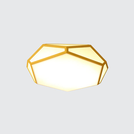 Hexagon Led Ceiling Light In Nordic Candy Colors For Corridors