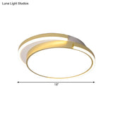 18’/22.5’ Gold Metal Led Ceiling Flush Mount Light Fixture